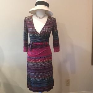 Colorful Wrap dress